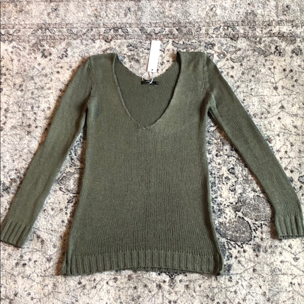 Millau Deep V Long Tunic Sleater